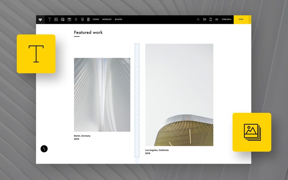 How to create a one-page portfolio with Semplice