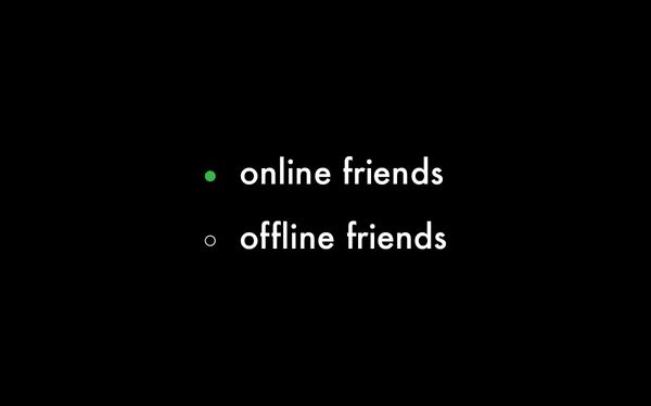 Online vs. offline friendships